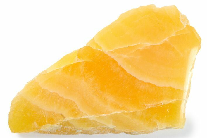 Polished, Orange, Honeycomb Calcite Slab - Utah #264240